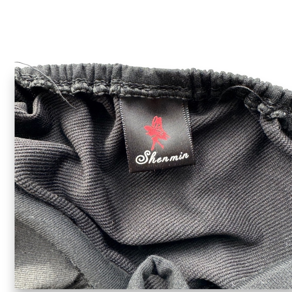 SHENMIN Black Strappy Bustier Bralette Crop Top - Picture 3 of 7